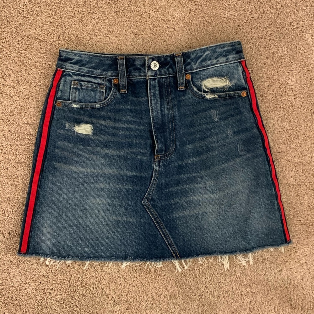 Dark jean skirt